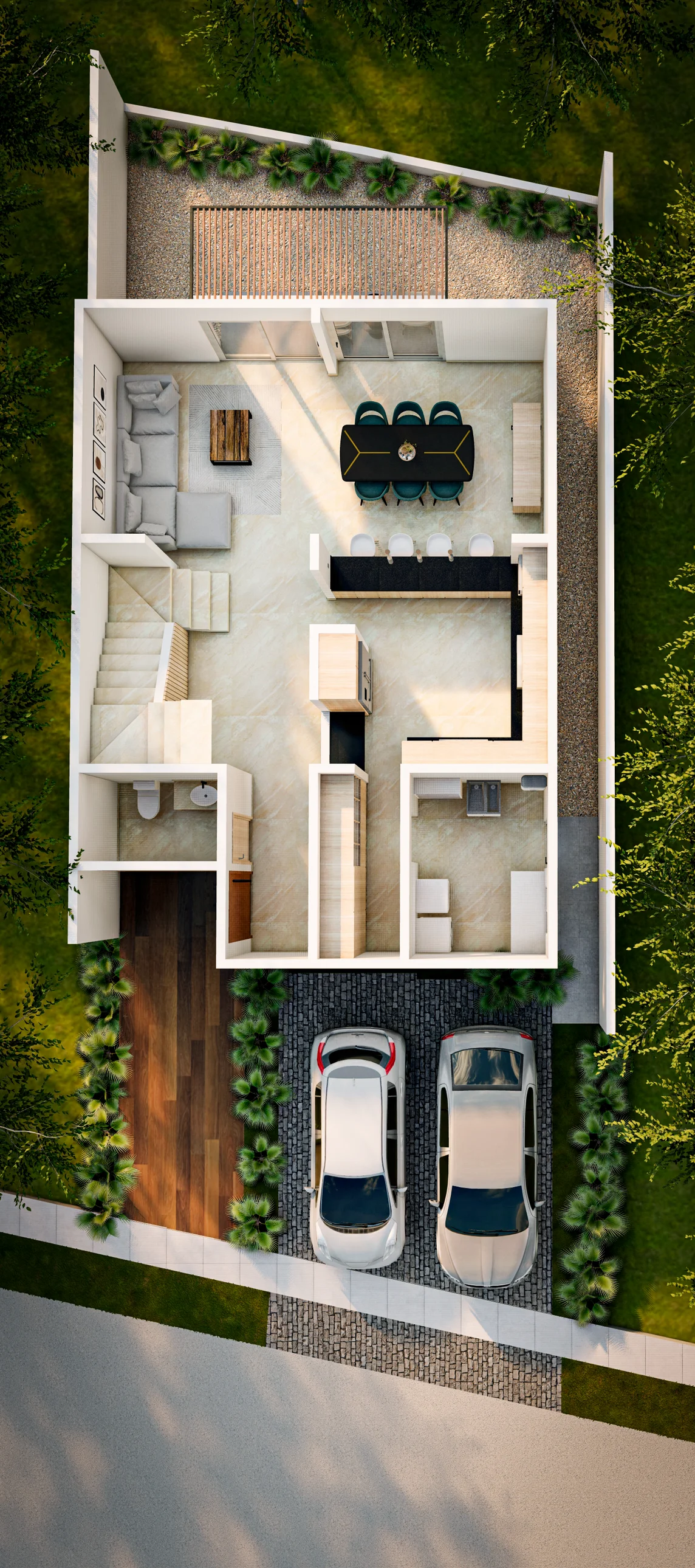 Planta Baja 3D Casa Mía