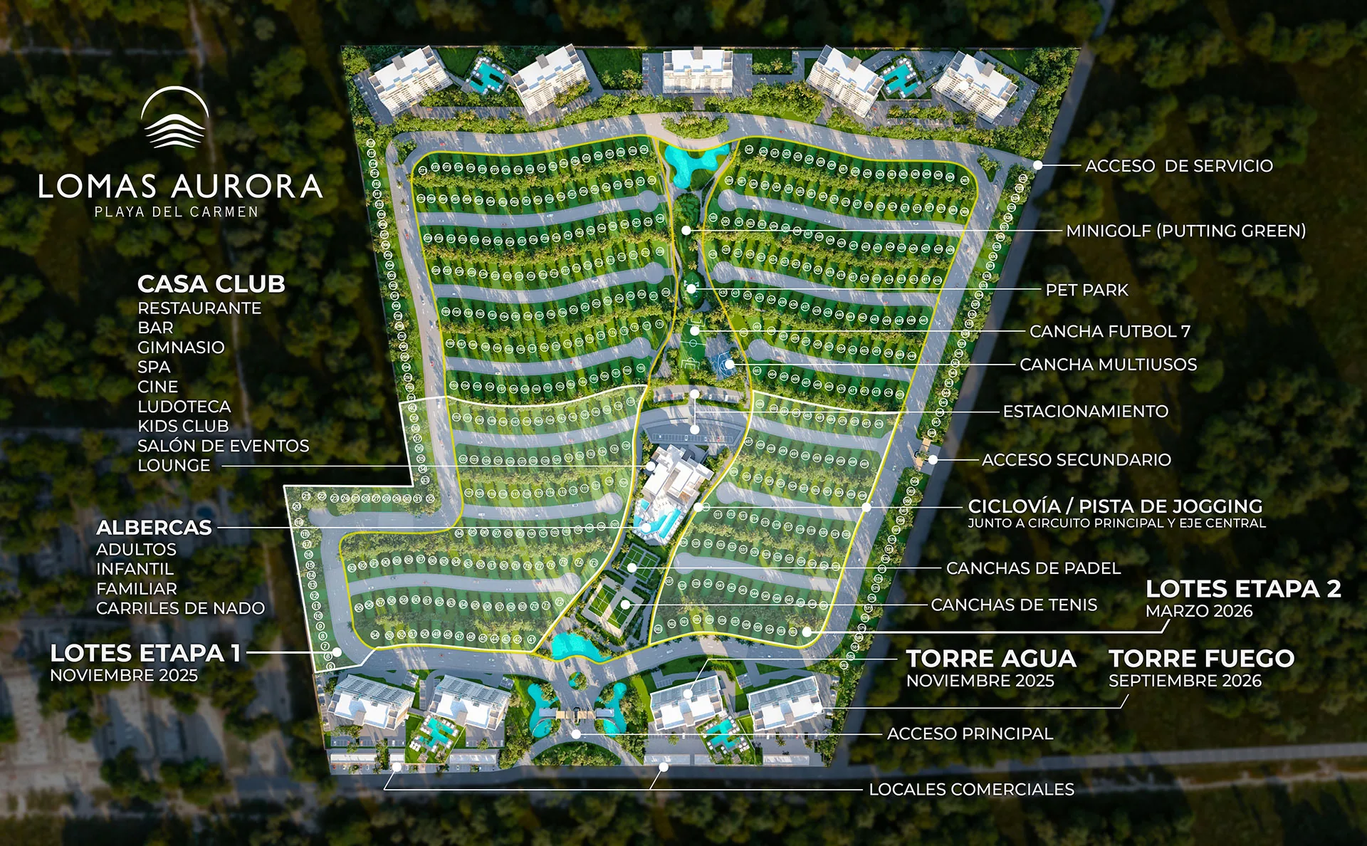 Masterplan Lomas Aurora Playa del Carmen