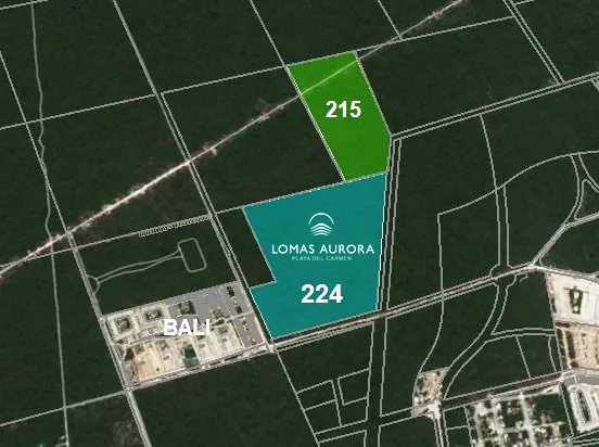 Mapa de Ubicación Lomas Aurora Playa del Carmen